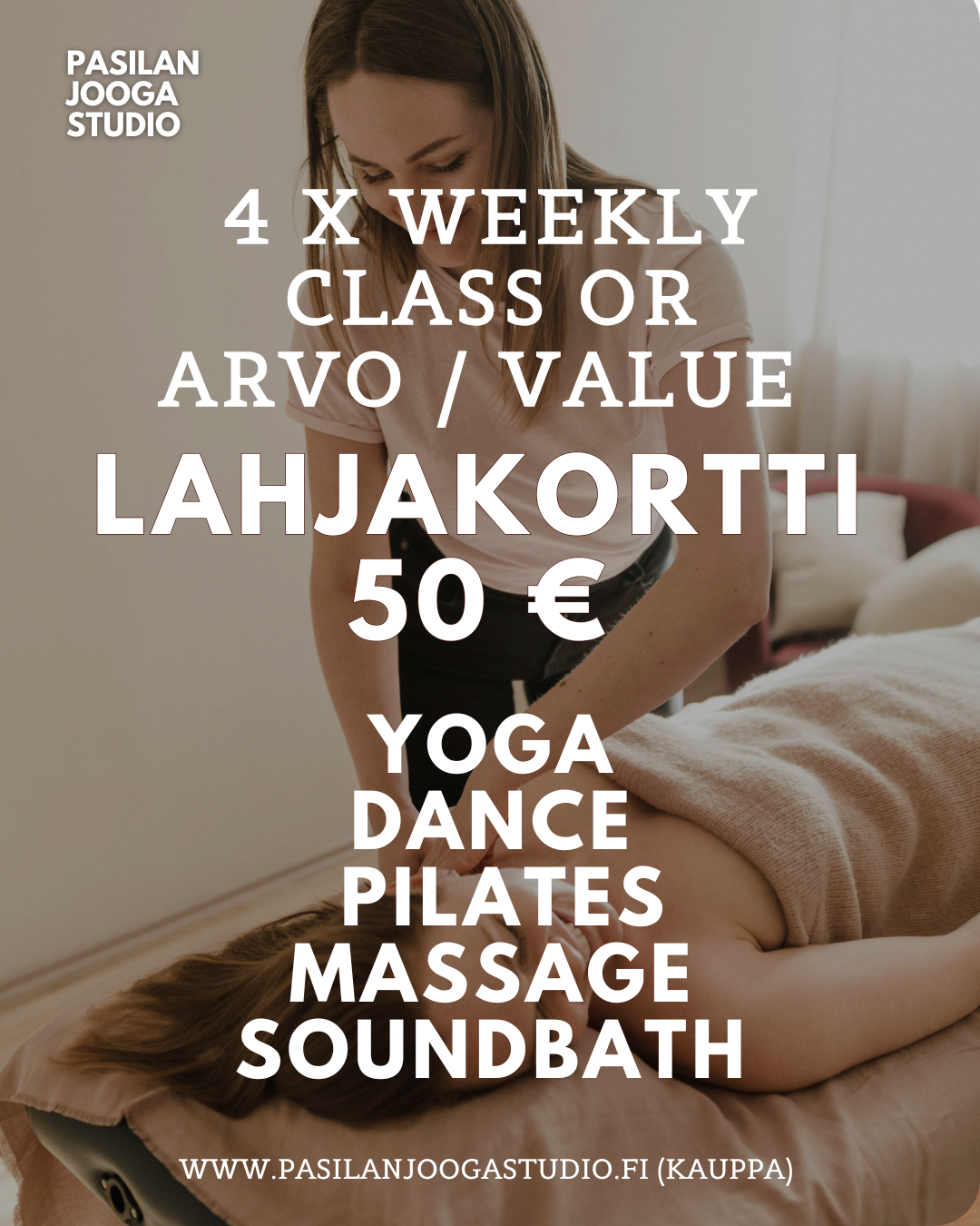 LAHJAKORTTI 50 € / GIFTCARD